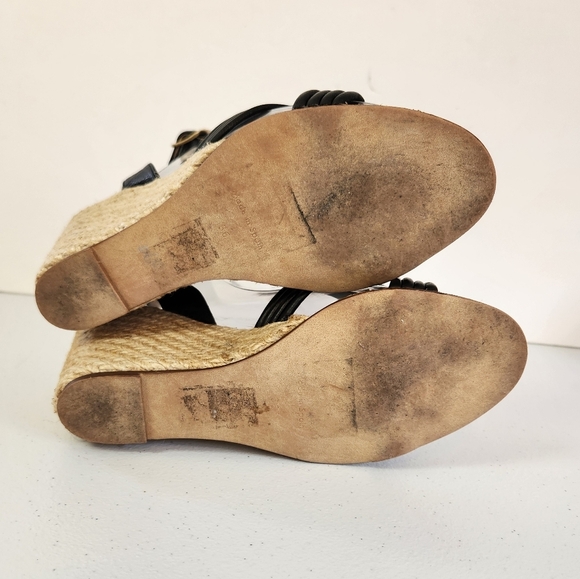 Palomitas by Paloma Barcelo Black Knot Sandals Shoes Wedge Heels Open Toe 36 6 - Picture 12 of 13